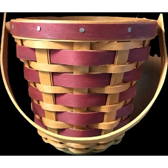 Longaberger Peppermint Stripe Basket Beaded Box ~ Decorative Keepsake Box - Picture 6 of 6